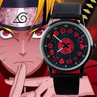 Anime Naruto Inclui Sharingan Watch Wristwatch Relógio De Pulso Relógios À Prova D'água Para Estudantes Presente De Aniversário