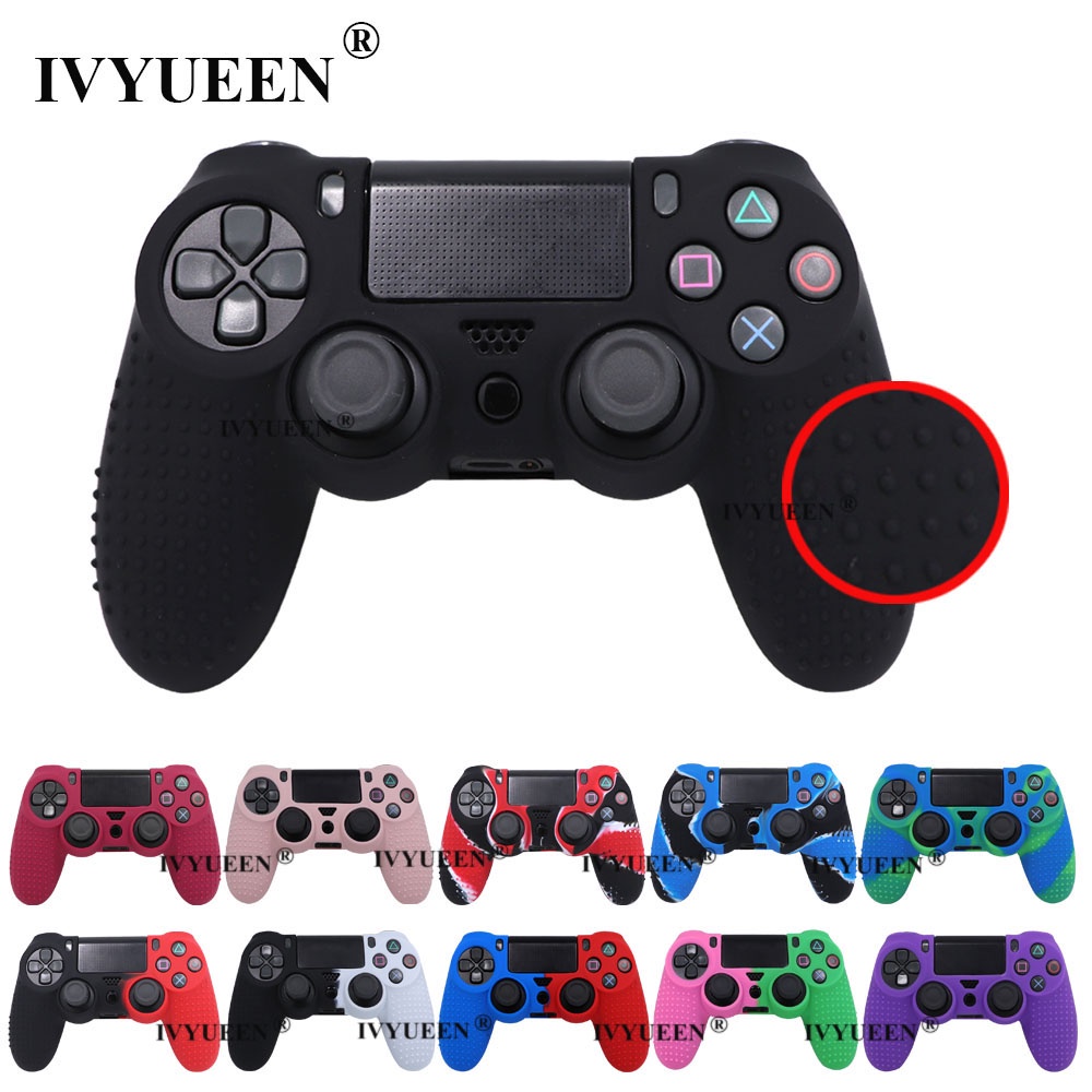 IVYUEEN 19 Cores Capa De Silicone Antiderrapante Para Sony PlayStation Dualshock 4 PS4 DS4 Pro Slim Controller & Stick Grip