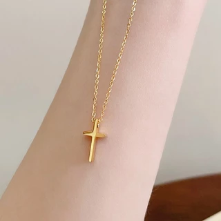 Colar De Aço Titânio Alta Qualidade Feminino De Corrente De Clavícula De Pingente Simples Acessórios Sem Desbotamento Presente