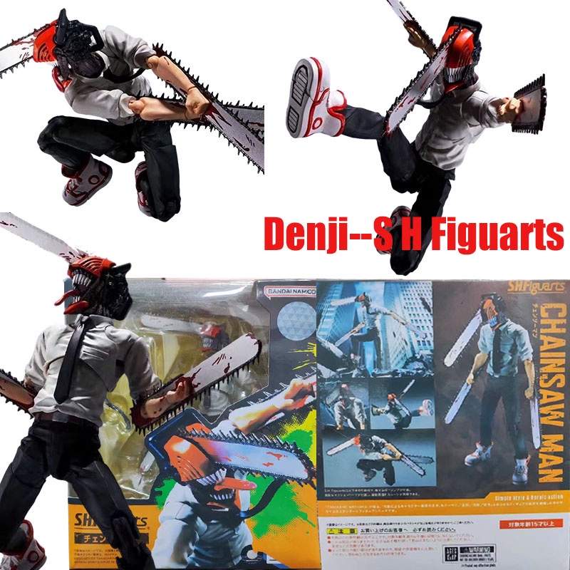 S H Figuras Homem Serra De Corrente SHF Denji Figura De Ação Articulado Boneca Modelo