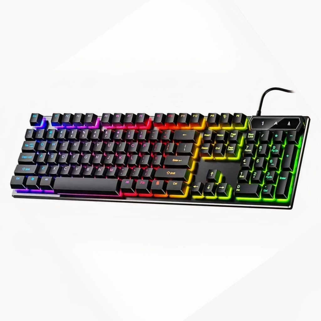 Imagem do produto Kit Teclado Semi Mecânico + Mouse Gamer 3200dpi Rgb Led M300 2