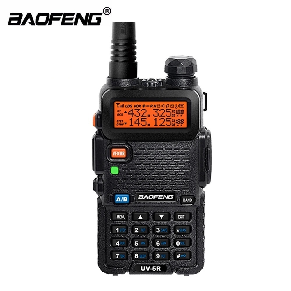 Rádio Comunicador Dual Band Uhf Vhf Uv-5r HT FM Fone