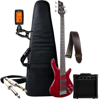 Kit Contra Baixo 5 Cordas Giannini Gb205a Ativo + Acessórios + Amplificador Sheldon