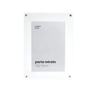 Porta Retrato Mesa Moldura Acrílico Ímã 10x15