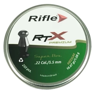 Chumbinho/Espingarda 5.5 Rifle 250un Premium RTX 16.67gr