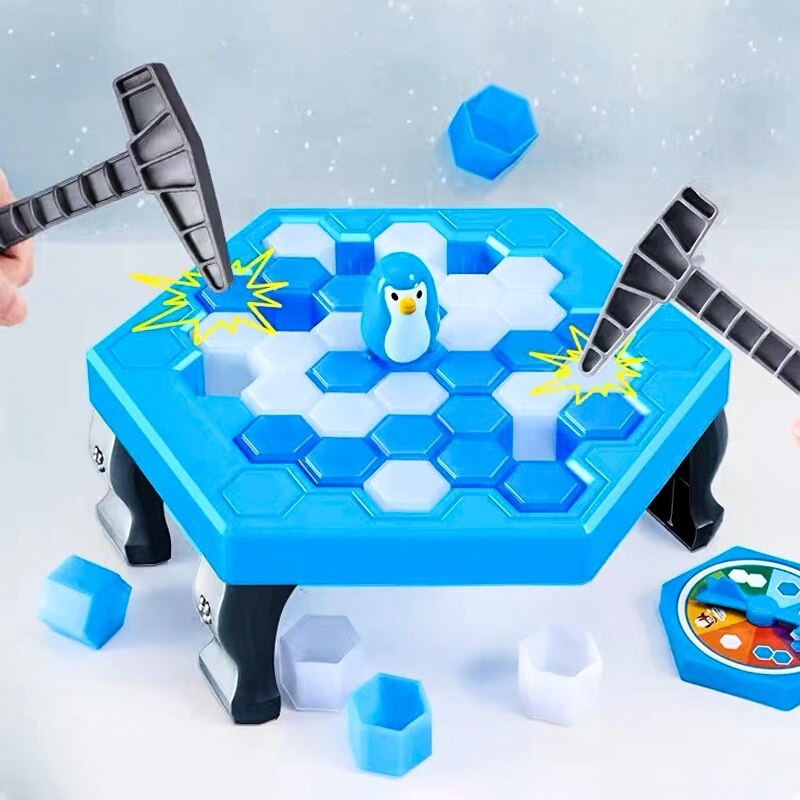 Quebra gelo pinguim armadilha tamanho grande icebreaker jogo de