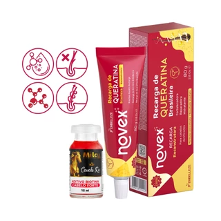 Kit Capilar Recarga Queratina Novex Aditivo Cavalo Rei Milcy