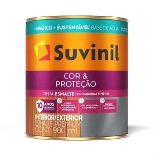 Esmalte Seca Rápido base água acetinado 900ml branco Suvinil