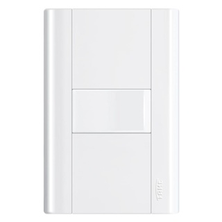 Conjunto montado de interruptor 4x2 simples com placa 10A Modulare Fame