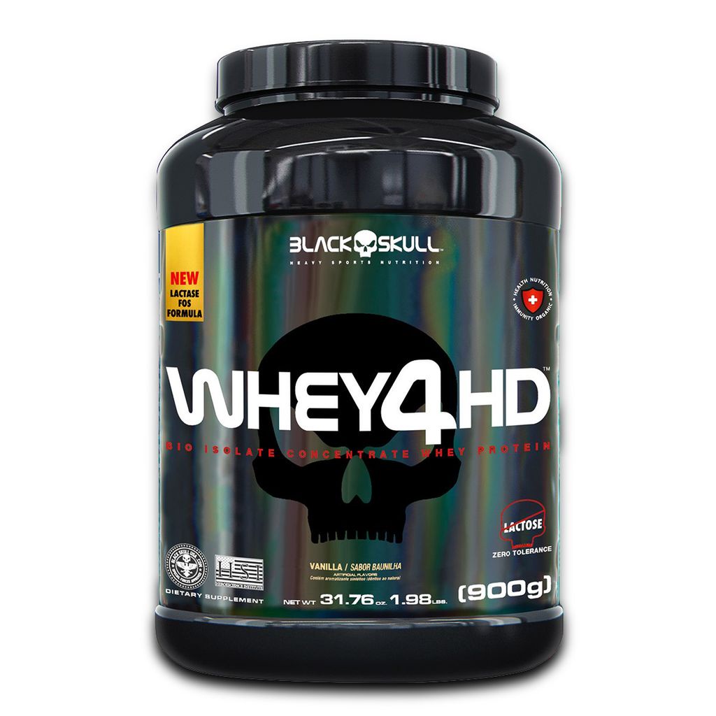 Whey 4hd (com Lactase) Black Skull – 900g