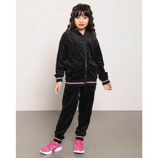 Calça Infantil Plush Jogger Preta