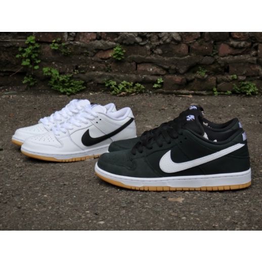 NIKE DUNK SB LOW Pro lso sola de borracha preta e branca CD2563-101  CD2563-006