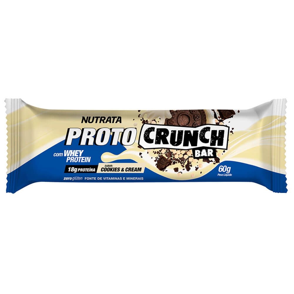 PROTO CRUNCH BAR COM WHEY PROTEIN 60g – NUTRATA