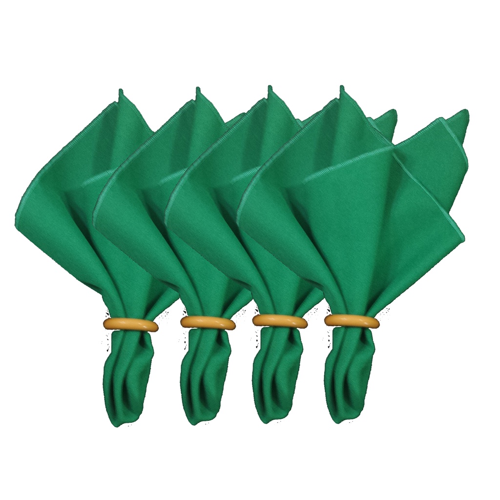 08 Guardanapos Verdes Mesa Posta Em Tecido Natal 35x35