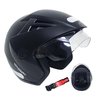 Capacete Moto Ebf Thunder Aberto Preto Fosco