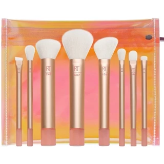 Mini Escova de Maquiagem Conjunto RT Escova para Sombra dos Olhos Escova Highlighter Foundation Escova Começando a Quatro em Um Escova Multifuncional