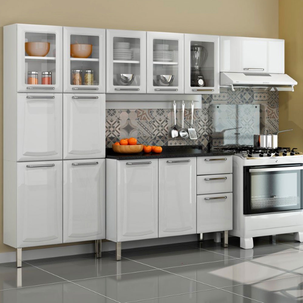 Cozinha Completa Colormaq Titanium 4 Peças em Aço 195x245x43,5cm