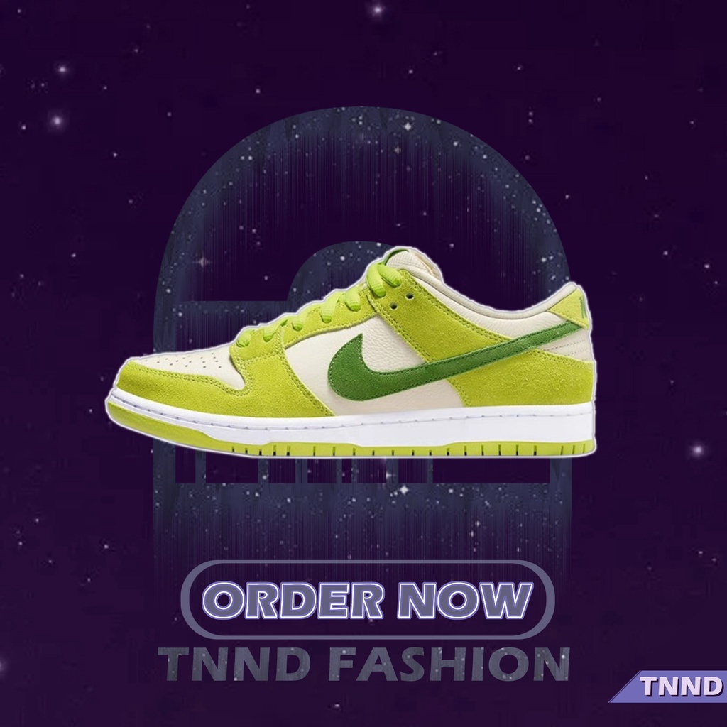 Nike SB Dunk Low Pro Sour Apple Green Retro Wear Resistente Ao Desgaste Tênis Casuais De Corte Baixo Bege