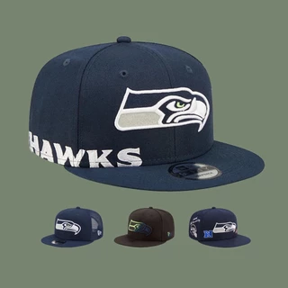 Nfl Seattle Seattle Seattle Seattle Seahawks Chapéu de aba plana Boné de beisebol Chapéu de fã Chapéu de sol unissex Chapéu de sol da moda Chapéu de dança de rua