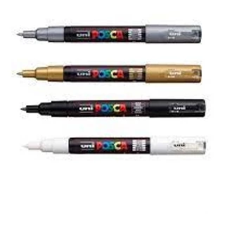 Caneta Posca Marcador Permanente Ponta 1m - Diversas Cores