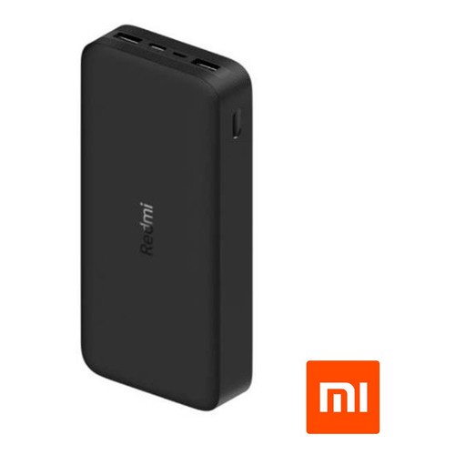 Carregador Portátil Power Bank 20000mah Redmi Xiaomi Portas USB-C/USB PB200LZM - Preto