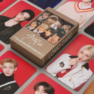 KPOP 55pcs/BOX Stray Kids Xmas 2023 Álbum De Fotos De Natal LOMO Cartão Postal