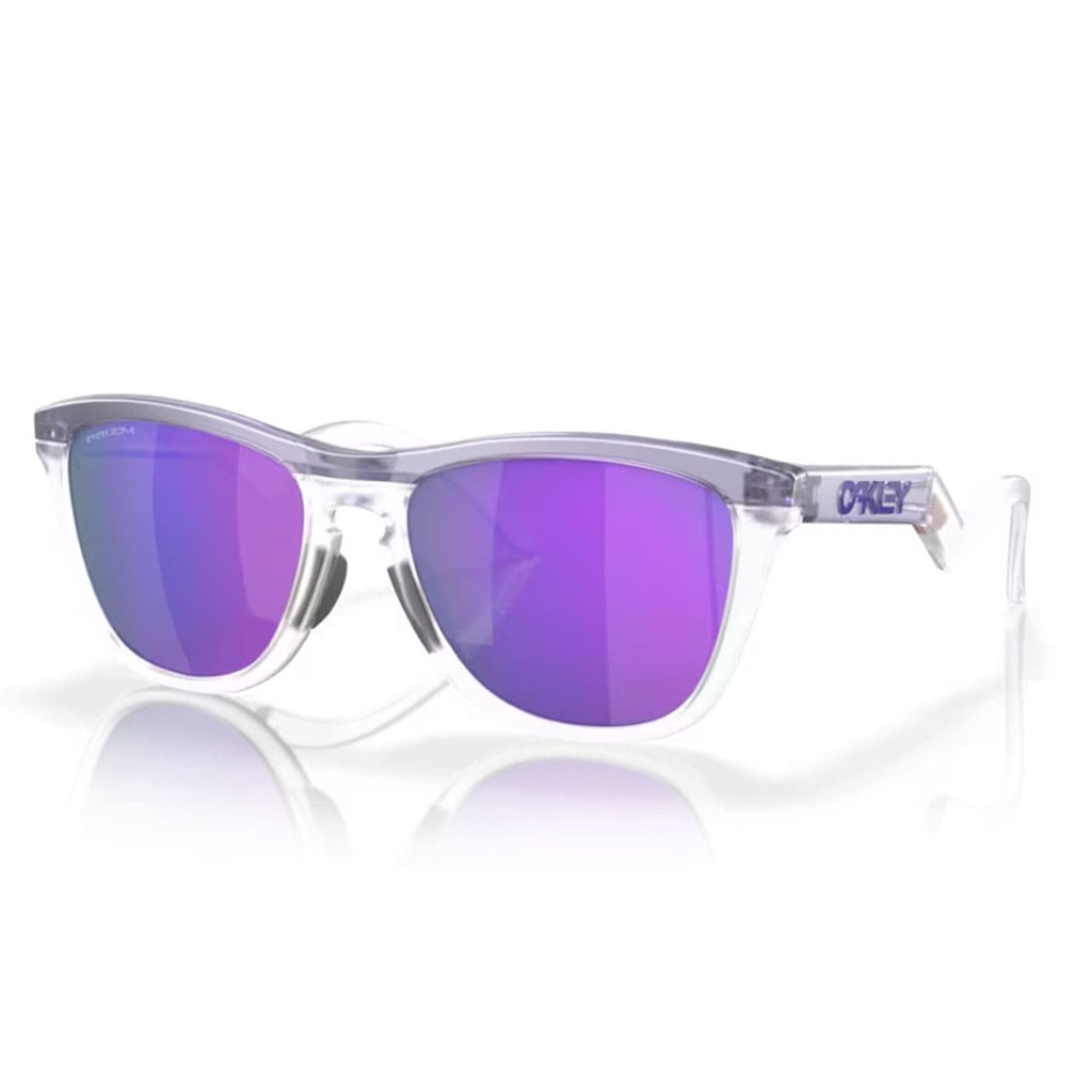 Óculos de Sol Oakley Frogskins Hybrid Matte Trans Lilac Clear Prizm Violet Cód.92890155