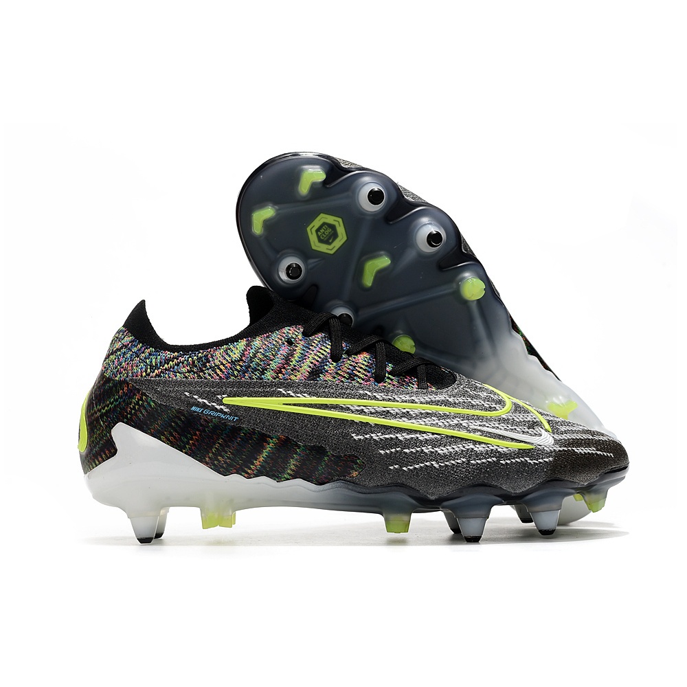 Versão Mais Recente E Quente Cor Azul Branco Fantasma GX À Prova D'água Botas Originais De Futebol De Malha Baixa SG