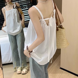 Lovito Camisola Casual Lisa Com Amarração Nas Costas Para Mulheres LNE44314