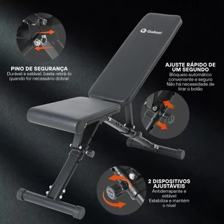 Banco Para Musculação Gallant Elite 13 Níveis De Inclinação (GBS01H13APT) em Oferta na Shopee