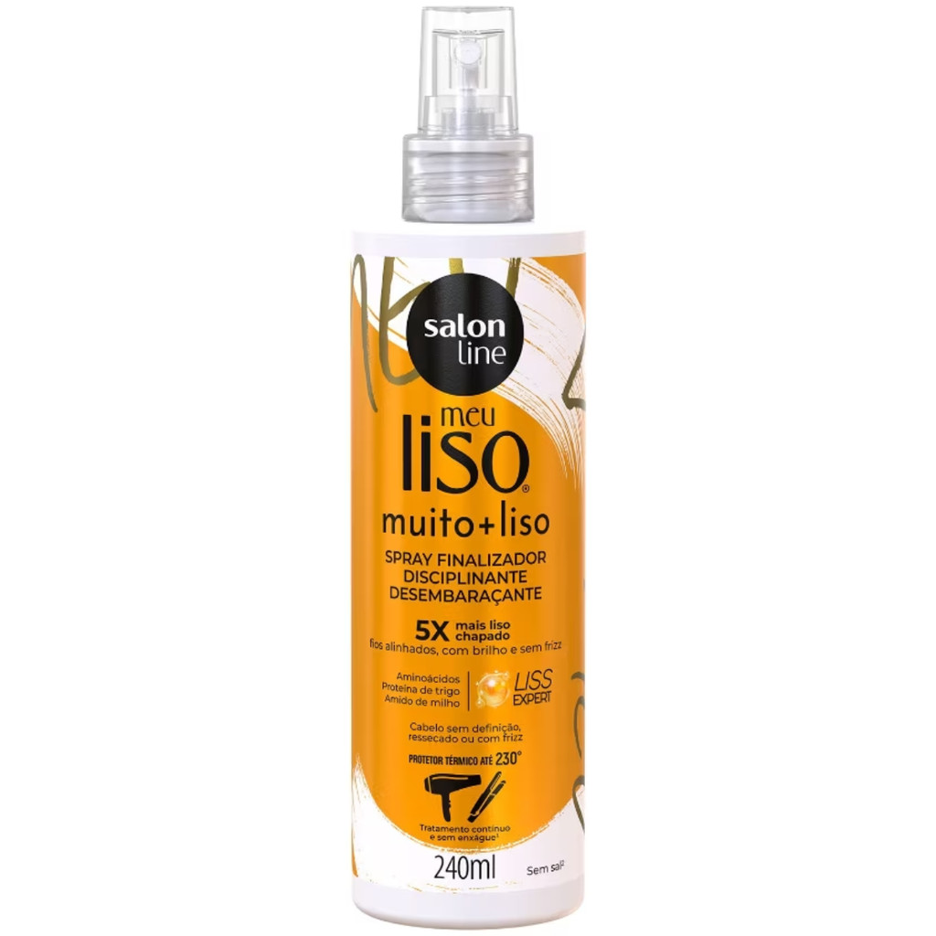 Spray Protetor Térmico Meu Liso Muito Mais Liso Salon Line 240Ml ...