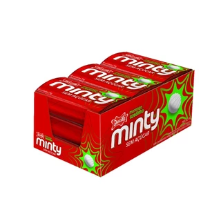 Caixa Pastilha Minty Morango Azedinho Sem Açúcar Docile 9ltX21g