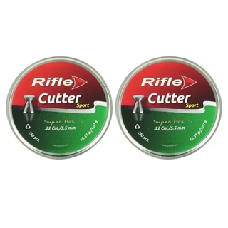 2x Chumbinho/Carabina 5.5mm 250un Rifle Cutter 16.51gr