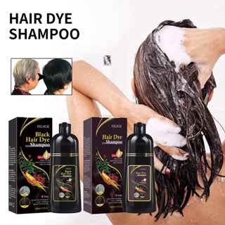 EELHOE shampoo Para Cabelos Pretos Polygonum Essência multiflorum Nutritivo Limpeza , Reparo E Alisamento
