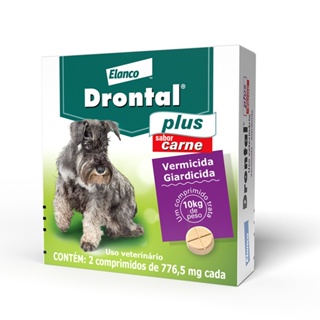 Vermífugo Drontal Plus Cães 10kg com 2 Comprimidos