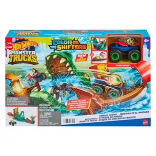 Pista Hot Wheels Monster Trucks Ataque Do Crocodilo - Mattel HGV14