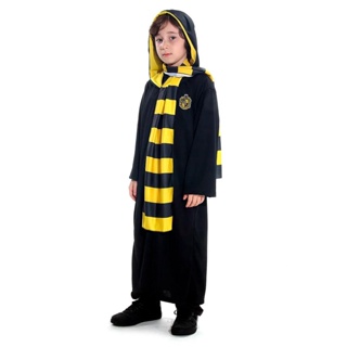 Crianças adulto feiticeiro robe cosplay magia escola uniforme