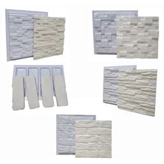 5 Formas De Gesso 3d Para Placas Kit Moldes variados abs