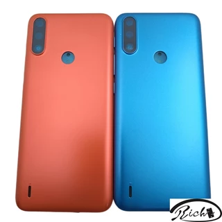Para Motorola Moto E7 Power Back Battery Cover Caixa Do Painel Traseiro Da Porta + Botão De Volume De Energia Parte De Substituição