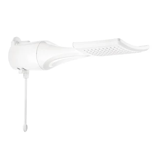 Chuveiro Ducha Eletrônica Loren Shower Ultra Quadrado Lorenzetti 220v 7500w Branco