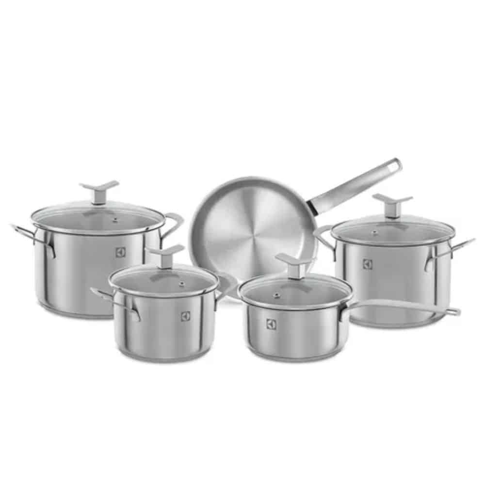 Conjunto De Panelas Em Aço Inox Com 5 Peças - Electrolux