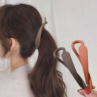 1Pcs Elegante Grampo De Cabelo Twist De Uma Palavra Ponytail Acessórios Para Meninas Femininas