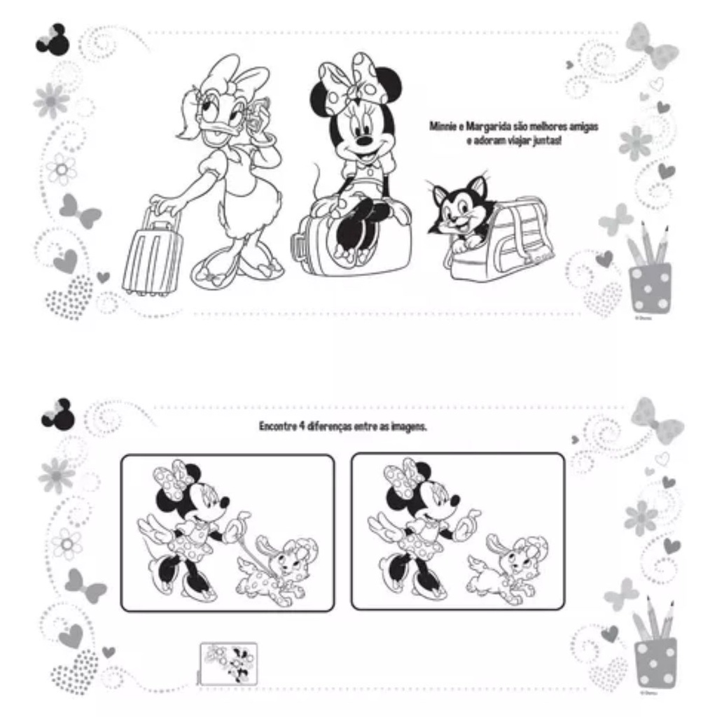 Desenhos Para Pintar e Colorir Minnie - Imprimir Desenho 047