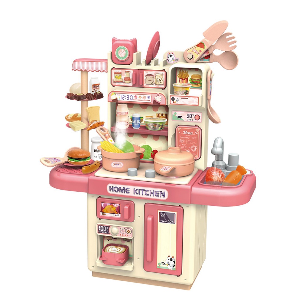 Tocar Cozinha,Conjunto brinquedos jogo realista cozinha crianças -  Brinquedo comida infantil fofo para berçário, jardim infância, jogo cozinha