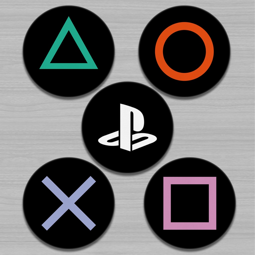 Kit Porta Copos Emborrachados - BOTÕES VIDEOGAME