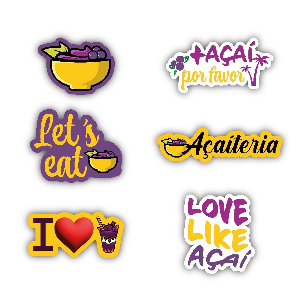 Kit Placa Quadro Açaí - Decoração Acaiteria 