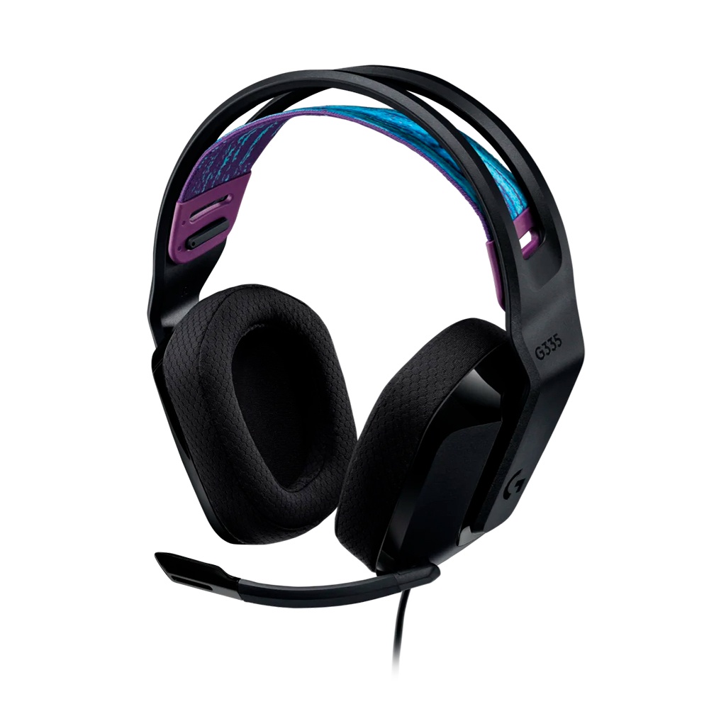 Headset Gamer Logitech G335 3.5mm Driver 40mm Arco Ajustável Preto