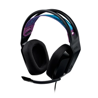 Headset Gamer Logitech G335 3.5mm Driver 40mm Arco Ajustável Preto