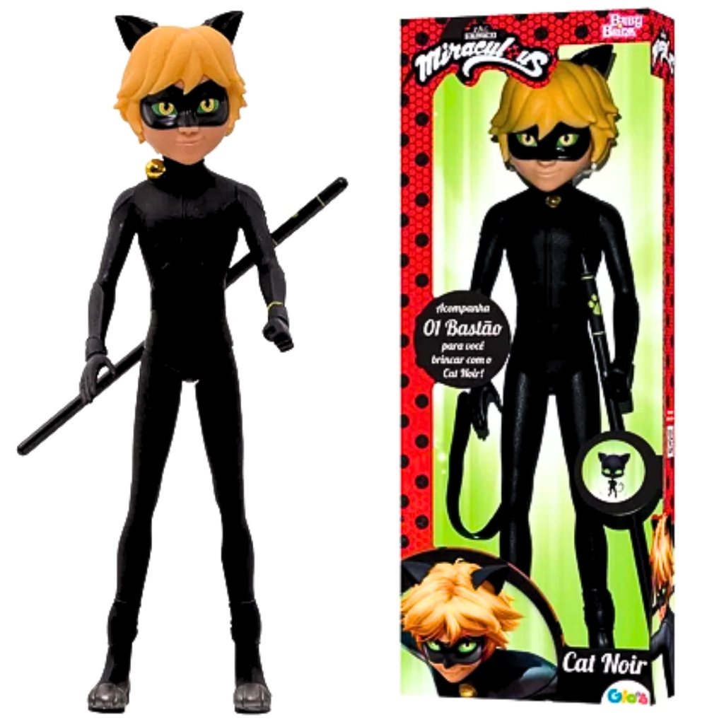 Cat Noir Boneco do Desenho Lady Bug mede aproximadamente 53 cm - Desapegos  de Roupas quase novas ou nunca usadas para bebês, crianças e mamães. 1123944