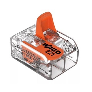 CONECTOR WAGO CHUVEIRO EMENDA 2 FIOS 221-612 - 20 PCS